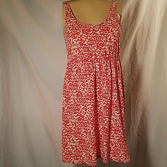 madewell stripe play button back dress